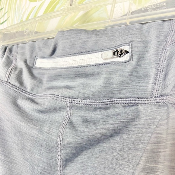 Athleta Colorblock Sonar Capri Athletic Legging Midrise Sz Large Pink Blue Grey‎ - Picture 7 of 14